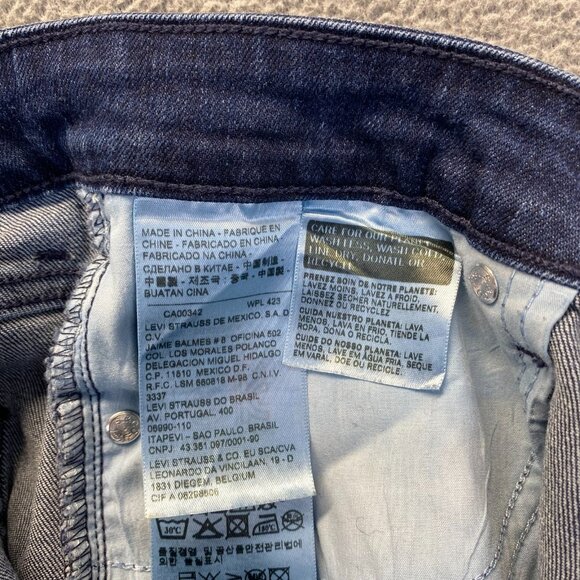 Levis Boot Cut SkinnyJ eans Women's Size 12M Stretch Mid Rise Denim - Picture 7 of 10